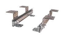 Teleskopschienen für Tastaturauszug 300 mm Nutzhöhe 47 mm zur Untertischmontage