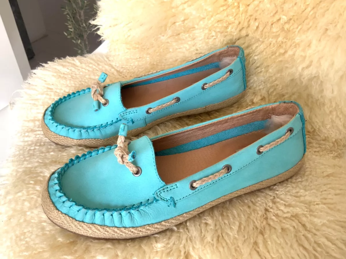 Aqua 2024 blue flats