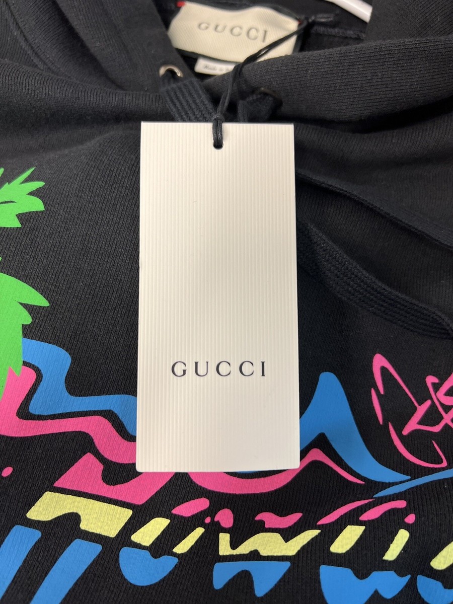 Gucci Hawaii Hoodie Black Size S 626989 Brand New | eBay