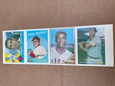 1977 DOVER CLASSICS BASEBALL CARD REPRINT SHEET TED WILLIAMS BANKS MUSIAL KOUFAX