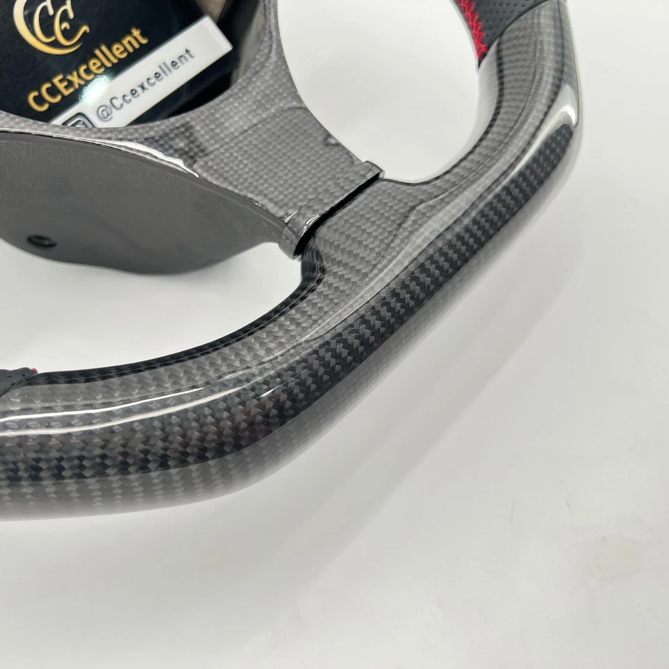 For mitsubishi Evo7 Evo8 Evo9 2002-2007 real carbon fiber steering wheel - Изображение 4 из 4