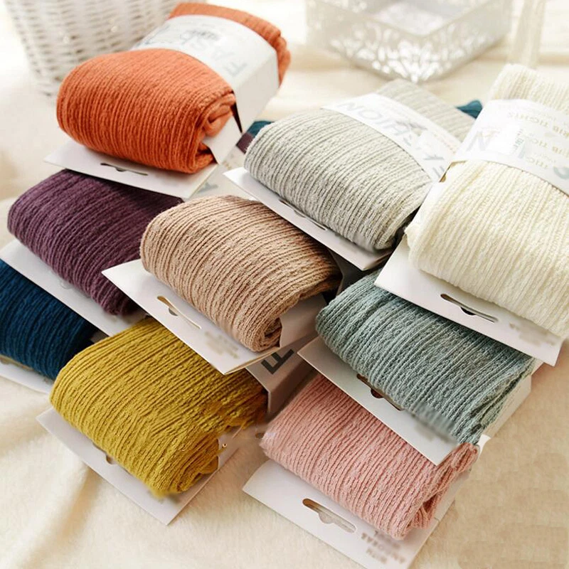 Женские теплые плотные колготки из шерстяной смеси бесшовные завитки волна зимние весенние чулки - Изображение 2 из 4