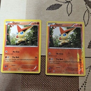 Victini 13/108 Rare Non Holo And Reverse Holo LP Pokemon Cards Roaring Skies LP