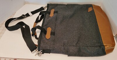 Field & Co Leeds Blume Messenger / Computer Bag ~Wool ~Detachable Shoulder Strap