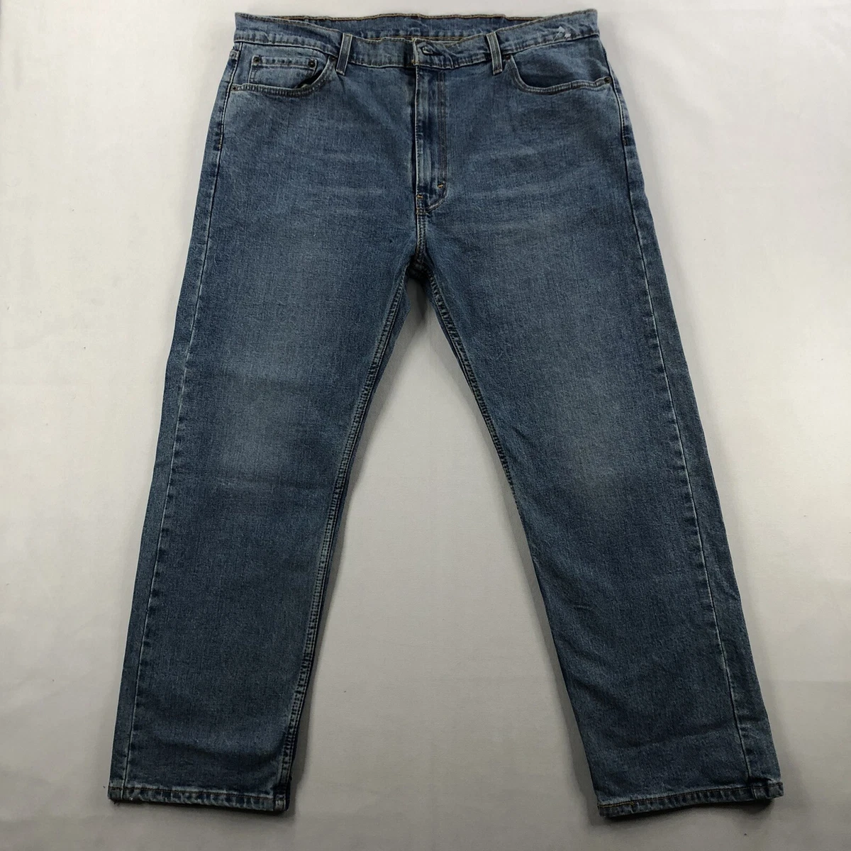 Levis 505 Regular Fit Straight Zip Fly Clif Stretch Waterless Blue