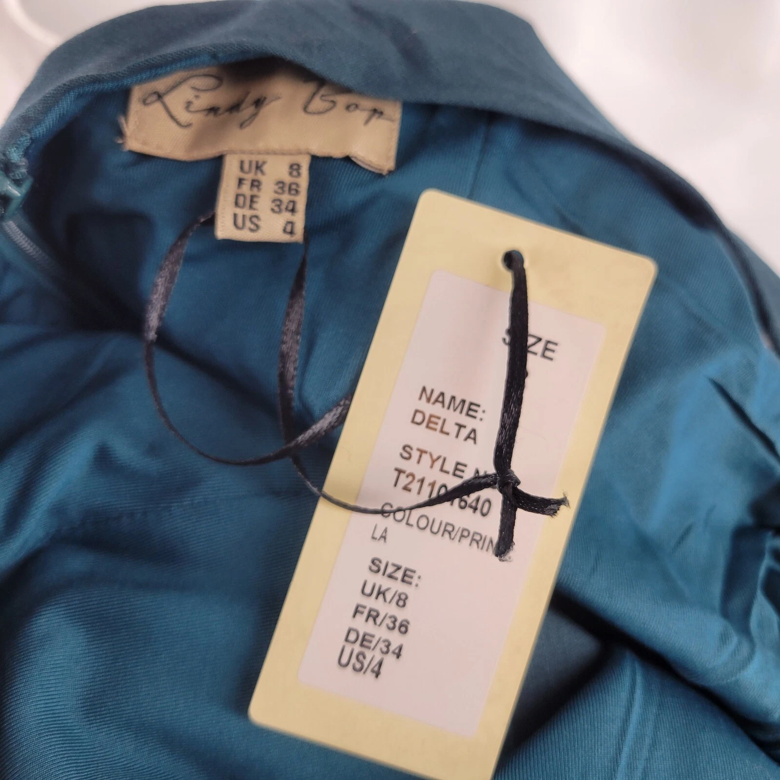 PALM ANGELS Abito Lindy Bop Delta retrò Palm Springs plissettato linea A nuovo con etichette taglia 4 senza cintura