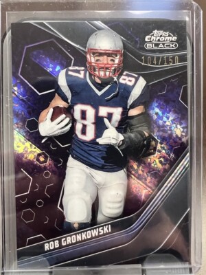   Rob Gronkowski Topps Composite Chrome Black Purple Diamond /150 Patriots  