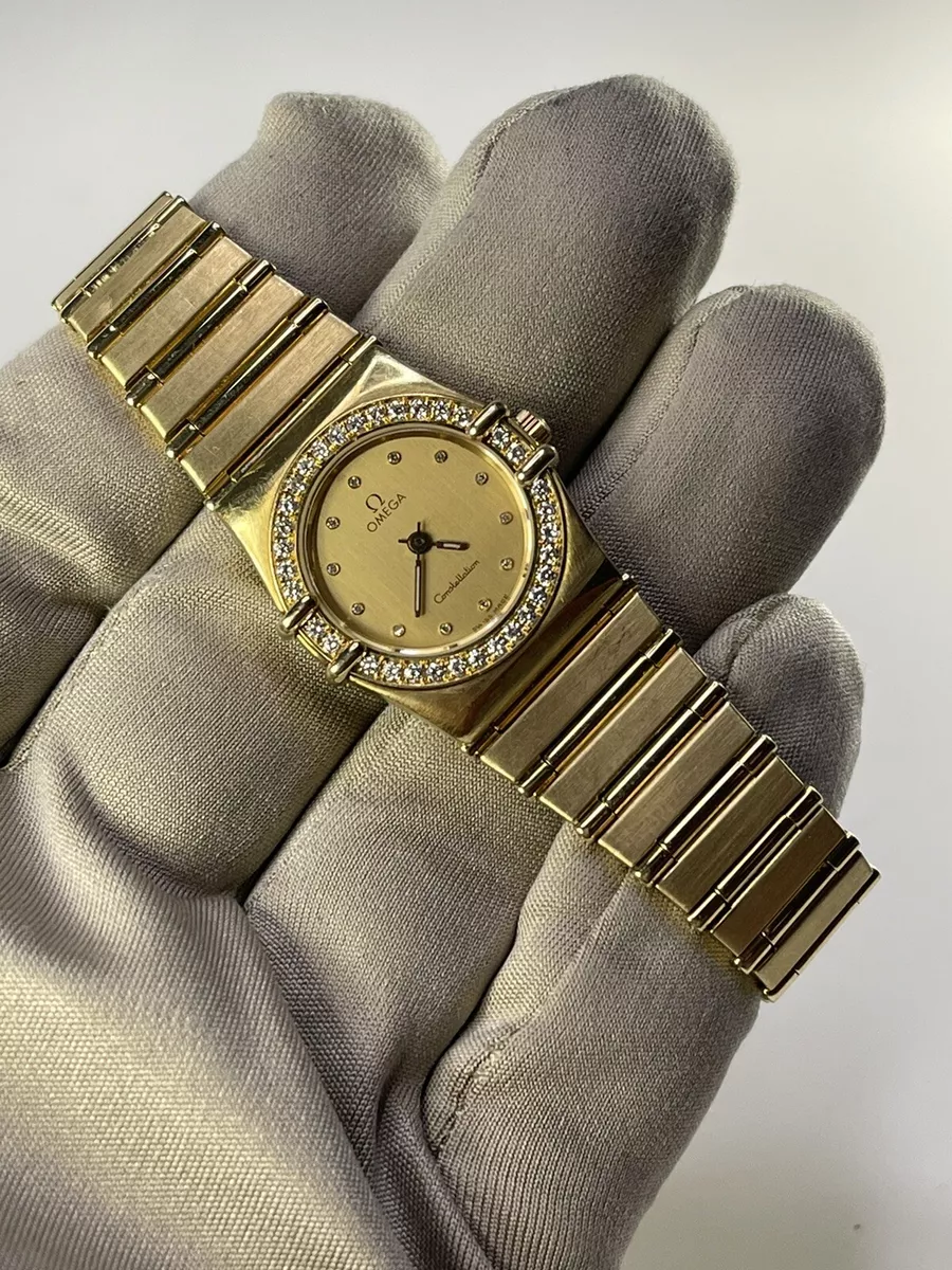 Omega constellation manhattan diamond ladies watch hot sale
