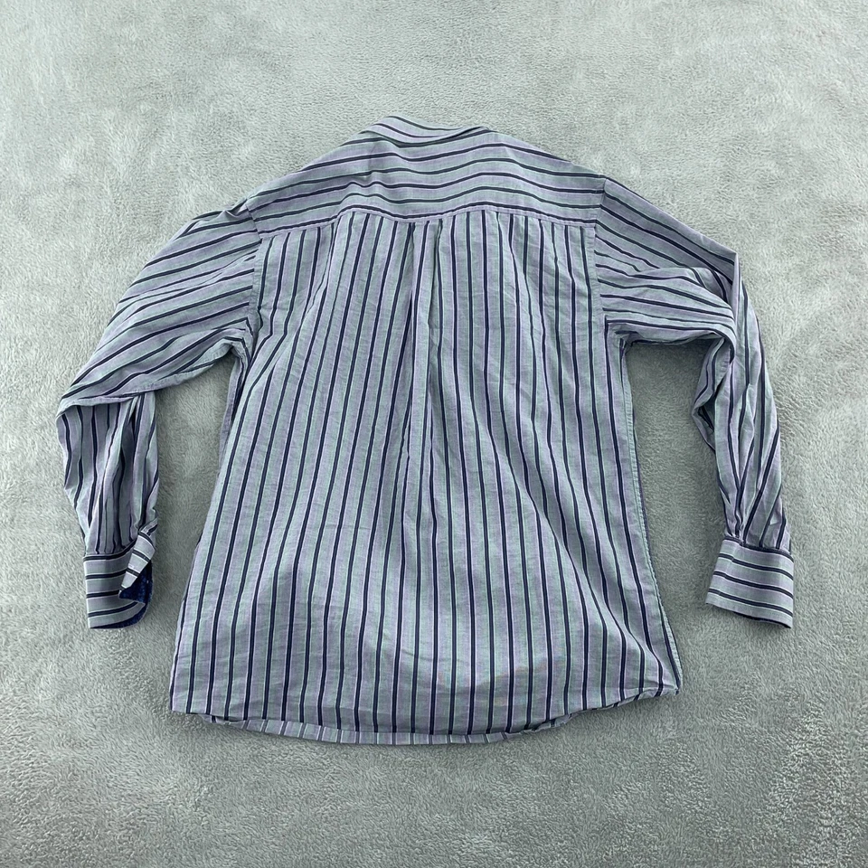 Camisa con botones a rayas Tallia para hombre cuello de 16,5" 100 % algodón 4206 Foto 2 de 4