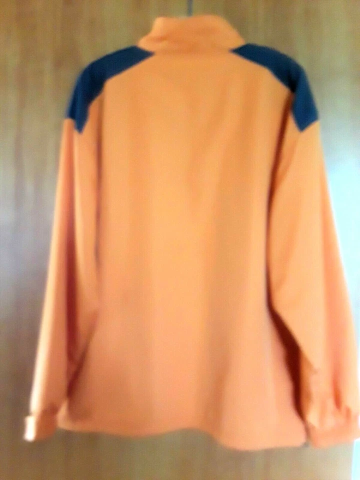 GRAND SLAM Men's Medium Golf Pullover Windbreaker Jacket 1/4 zip front Orange - Image 3 of 4