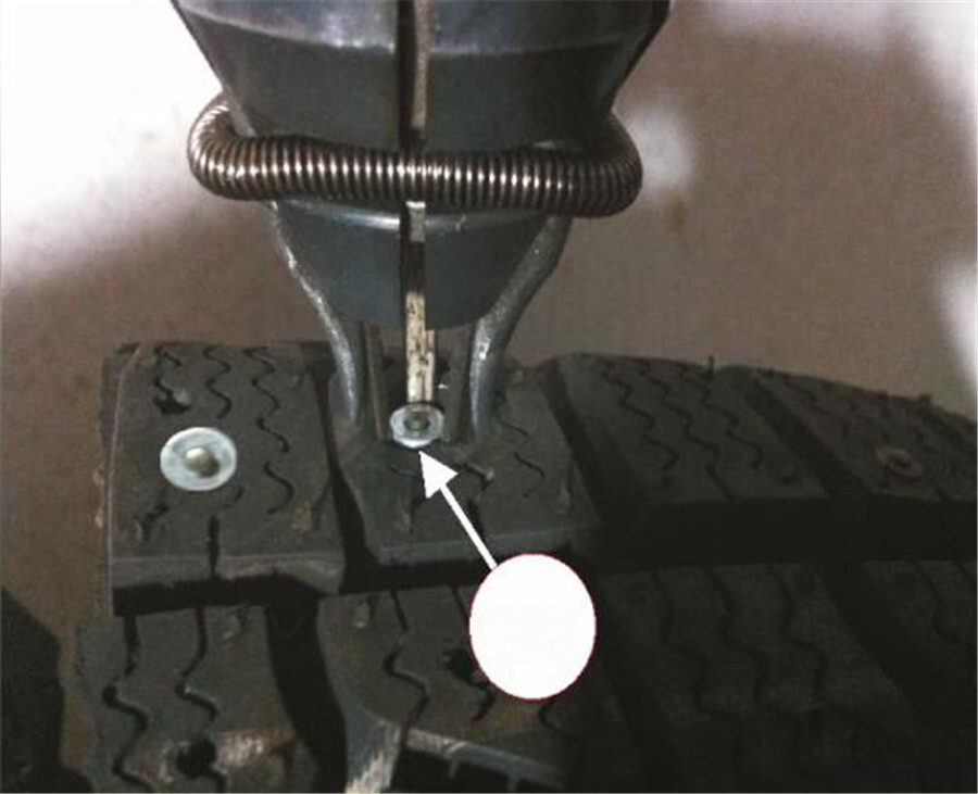 1000Pcs Snow Tire Stud Screw Spikes Nail+ Pneumatic Air Pressure Gun