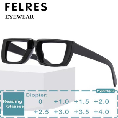 Unisex Blue Light Blocking Reading Glasses Fashion Square Presbyopic Glasses New