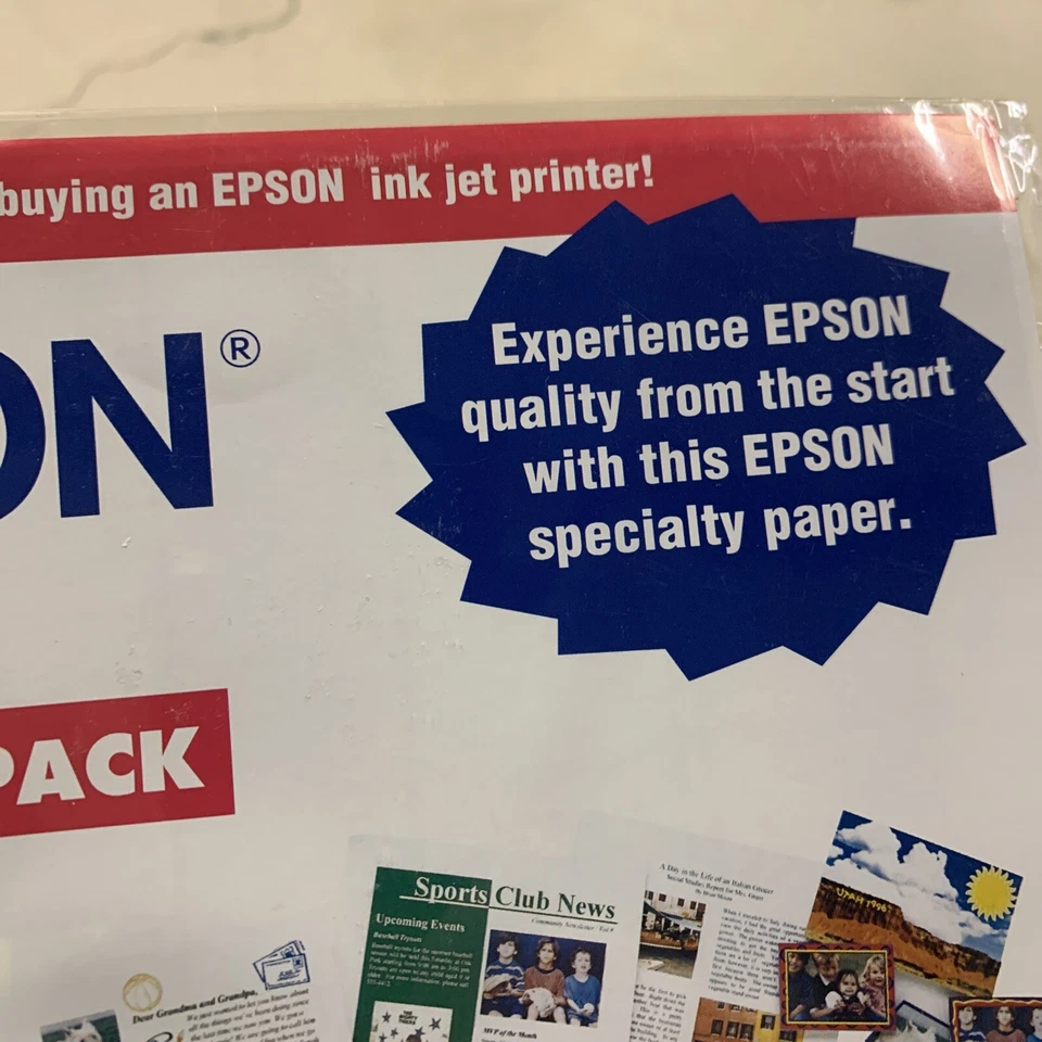 Sealed Epson photo quality media pack contains 1-sheet paper and 1-sheet matte - Image 3 of 4