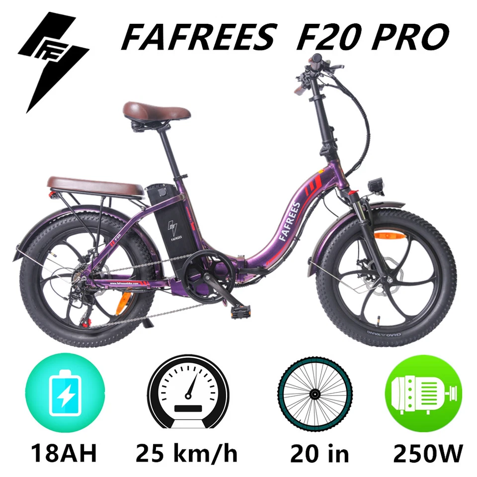 FAFREES F20 PRO 18AH 20 Zoll Klapprad Elektrofahrrad Pedelec e Bike Fatbike MTB