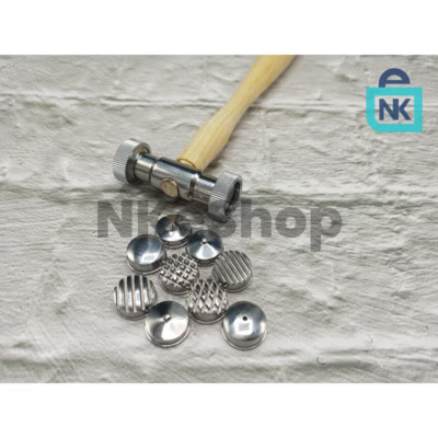 Premium Quality Texture Hammer with 9 Interchangeable Tips Jewelry Hammers