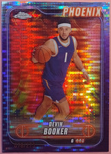 2024-25 Topps Chrome Devin Booker #164 Purple Speckle Refractor /275 Suns