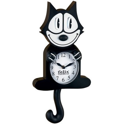 Authentic Cartoon Collectible Felix The Cat Wall Clock W/ Moving