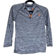 Russell Dri-Power 360 Sweater sweatshirt Boys Large 10 - 12 Gray Long Sleeve