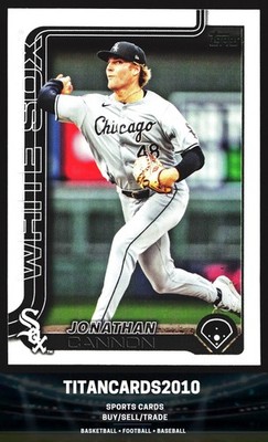 Jonathan Cannon 2025 Topps Chicago White Sox #660
