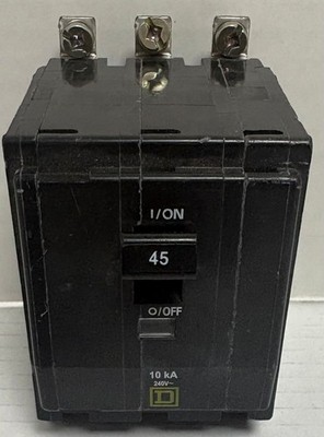  SQUARE D CIRCUIT BREAKER DP-4075 10KA 240V 45AMP - FULLY TESTED 