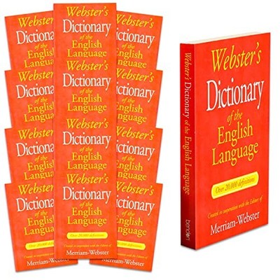 WEBSTERS DICTIONARY 2026 SET FOR STUDENTS - COMPLETE REFERENCE BOOK BUNDLE OF 12