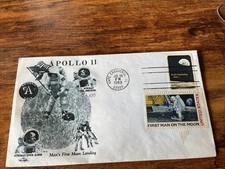 Commemorative Envelope Apollo 11 Man s First Moon Landing 1969 With Stamps