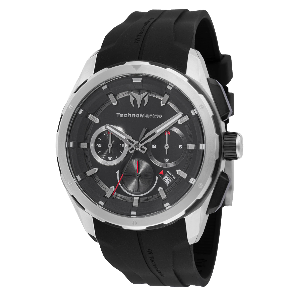 No.0339　ヴィンテージジュリアナ　ウォーターメロン＆メタル　ブローチセット Technomarine Men's Watch Ocean Nomad Chrono Black Dial Silicone