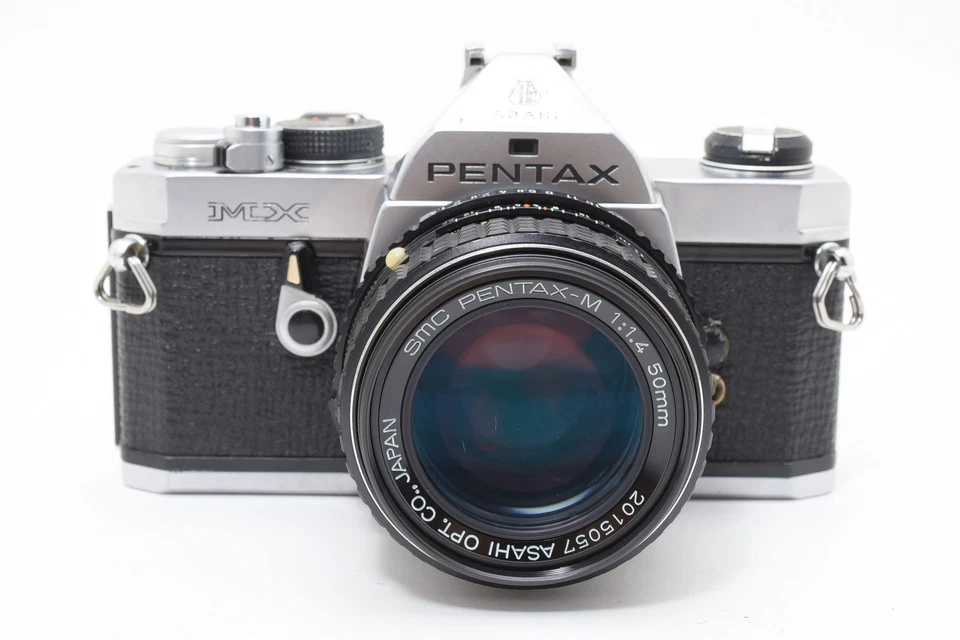 [N.Mint]PENTAX MX SLR 35mm Film Camera Silver+SMC PENTAX-M 50mm f1.4 2665930 - Image 4 of 4