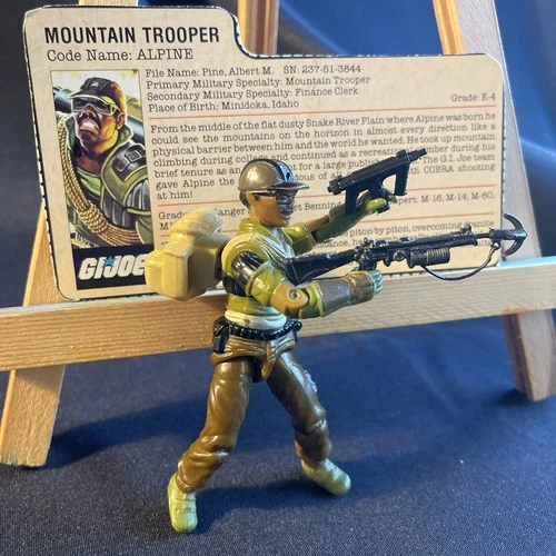 GI Joe Alpine v1 1985 ARAH with card most accessories- ARAH New O-Ring. Org ownr