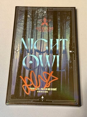 SIGNED Jeffree Star Cosmetics Night Owl Eyeshadow Palette Makeup Autographed