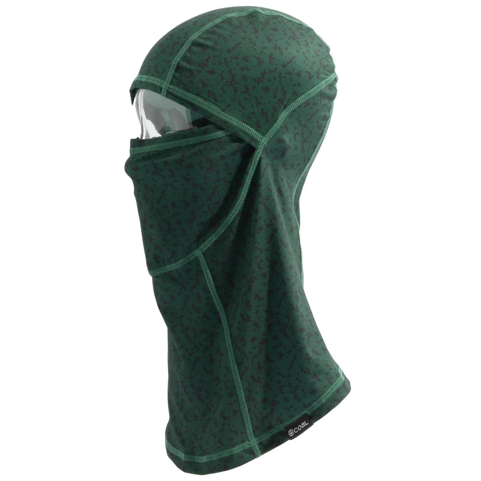Coal The Explorer Clava Balaclava, Dark Green Grid Camo