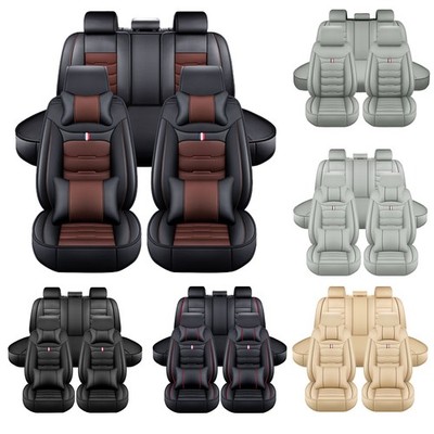 For Honda Accord Civic CRV HRV Leather Seat Cover Full Set Front Rear Cushion