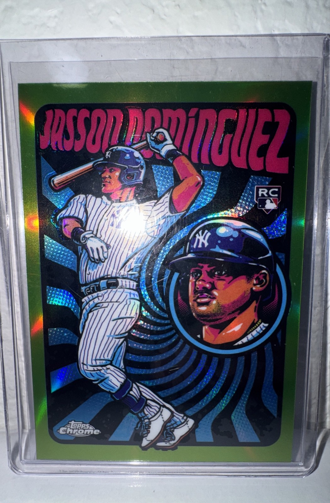 Jasson Dominguez #UV-8 Baseball Cards 2024 Topps Chrome Ultraviolet All-Stars trading card — raw and PSA graded price guide
