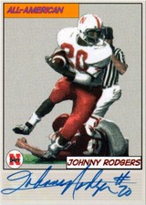2008 TK Legacy Nebraska Cornhuskers All-American Autographs Johnny Rodgers /100