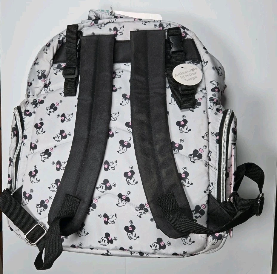 ¡Nuevo! Mochila Bolsa de Pañales Disney Baby MINNIE MOUSE 14 Bolsillos. Bolsillo aislante Foto 2 de 4