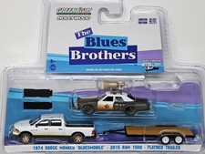 GreenLight 1974 Dodge Monaco Bluesmobile 2015 Ram 1500 The Blues Brothers 31010