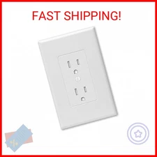 Taymac 2600W Masque Revive Polycarbonate White 1-Gang Cover, Replaces Old and Di