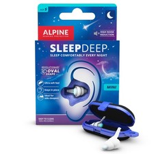 Alpine SleepDeep - Ohrst&ouml;psel zum Schlafen - 3D ovale Form S (1er Pack), wei&szlig;