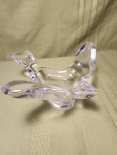 Clear Glass Bird Candy Dish