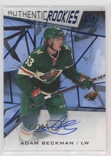 2021 Upper Deck SP Game Used Authentic Rookies Blue Adam Beckman #131 Auto 0z59
