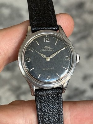 Vintage Mido Multifort Powerwind Watch Runs