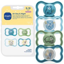 Air Pacifier for Babies 6-16 Months, Extra Air Flow for Sensitive Skin, Glows...