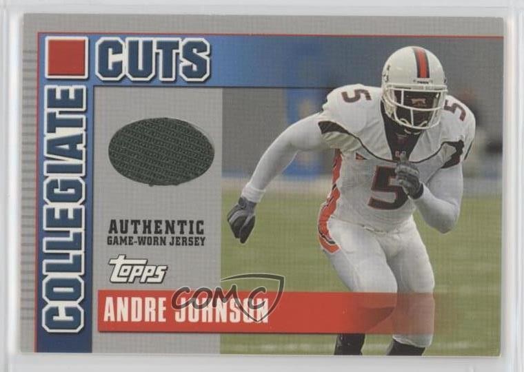 2003 Draft Picks & Prospects Collegiate Cuts Andre Johnson Rookie RC HOF yj7