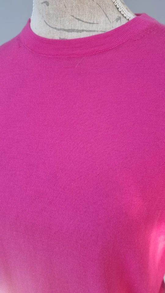 Marks & Spencer magenta Extra Fine Lambswool sweater jumper UK6 will fit 8 BNWT - Image 2 of 4