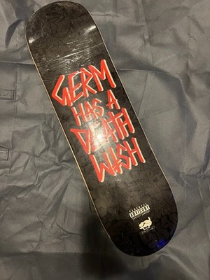 germ has a death wish skate deck G59