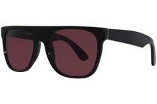 RetroSuperFuture Flat-Top-N9T FW18 Sunglasses Black/Bordeaux Square Shape 55mm