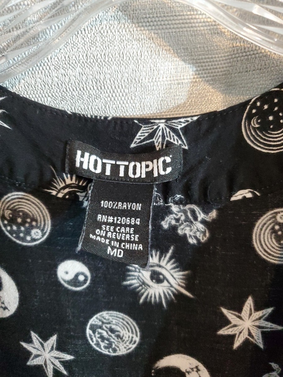 HOT TOPIC CELESTIAL KIMONO CARDIGAN COLD SHOULDER RARE SIZE MED | eBay
