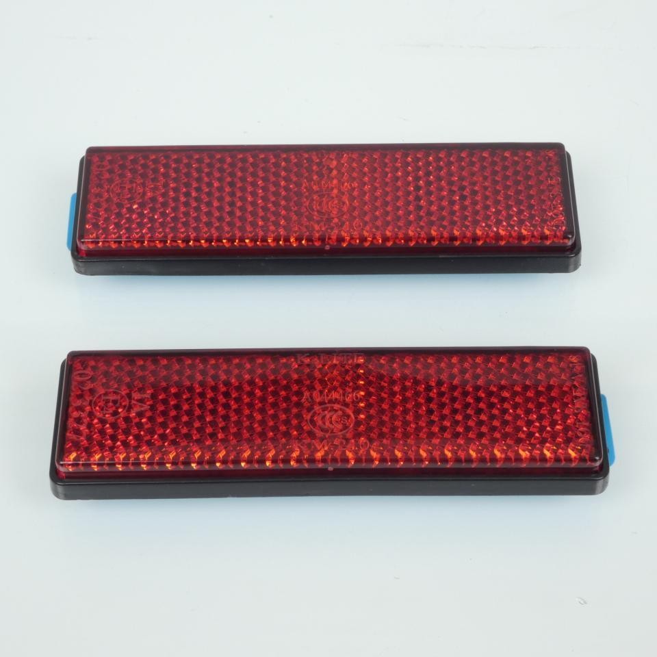 Catadioptre rétroréfléchissant RMS rouge 94x27mm autocollant haute visibilité