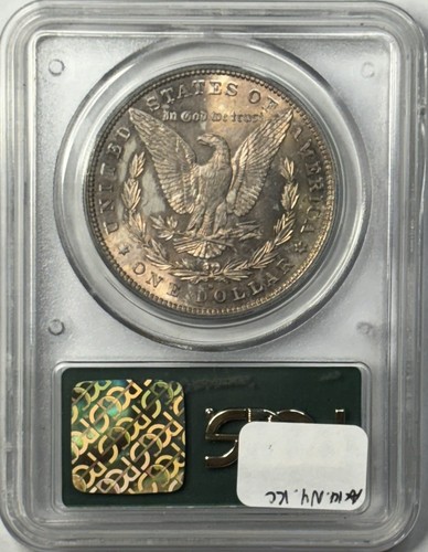 1882-S Morgan Dollar $1 PCGS MS63 OGH GEN 2 - Great Orange Toning - Picture 2 of 2