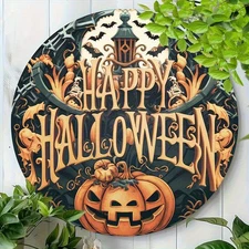 2D 2D1pcs, Aluminum Foil Carving Wall Art, Durable Metal Tin Painting, Round Han